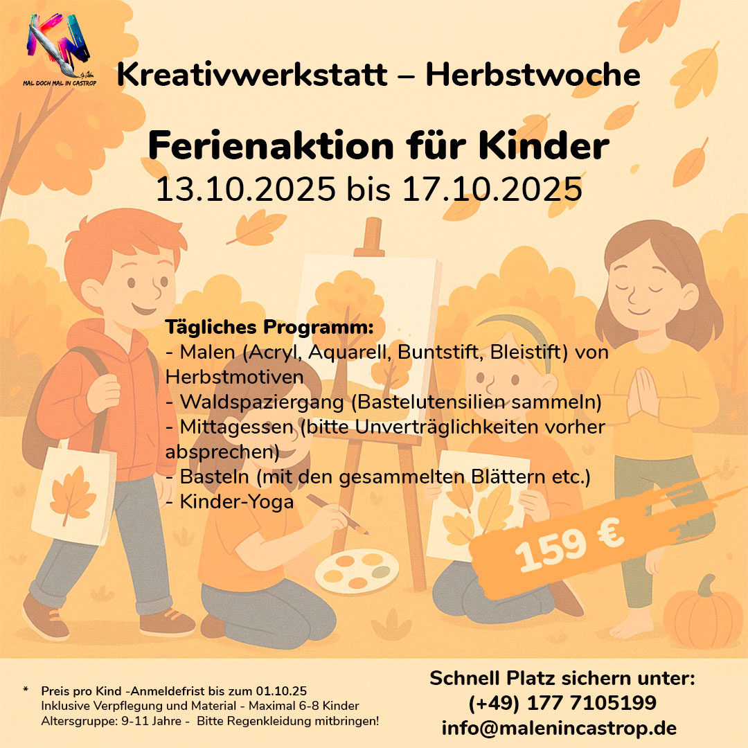 Mehr über den Artikel erfahren Kreativwerkstatt Herbstwoche