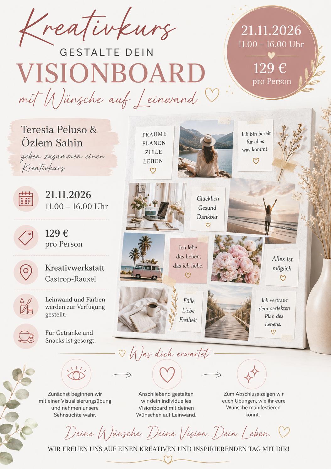Kreativkurs: Gestalte dein Visionboard